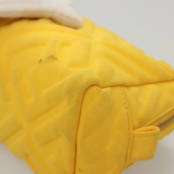 FENDI Pouch Nylon Yellow Gold Auth bs24840 - Picture 4 of 16